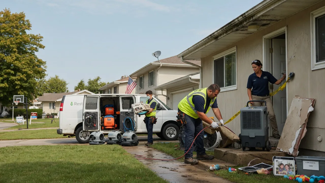 Water Damage Restoration in Trumbauersville, PA near me